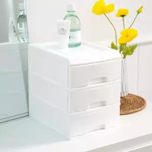 블랑오브제 블랑서랍장 플라스틱 18cm 3단 화이트 1개 BNS
