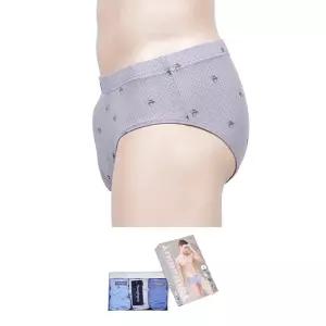 중년 노년 장기입원 간병 앞트임 순면 삼각팬티 3매입 드로즈 브리프 밴딩