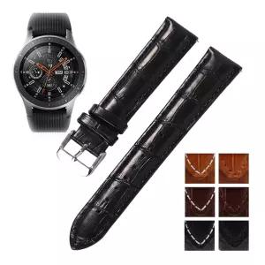 SM-R800 갤럭시워치 46mm 가죽밴드 무늬 스티치 레더 호환 스트랩