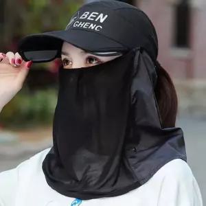 여성 여름 햇빛 차단 확장 썬바이저 2in1 넥워머 볼캡볼캡 남성볼 남자모자 짧은챙 숏볼 숏챙 여자 가을야