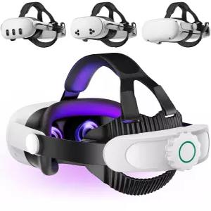 퀘스트 3S 3 2용 헤드 스트랩 엘리트 교체로 향상된 지원 편안함 오큘러스 메타 호환되는 VR 헤드셋