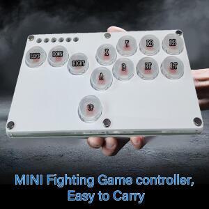 BAAY PS4/PS3/스위치/PC용 12키 조이스틱 히트박스 키보드 아케이드 컨트롤러 파이트 B