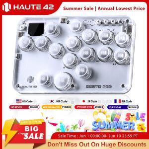 Haute42 미니 히트박스 레버리스 컨트롤러 파이트스틱 PC/PS4/PS5용 아케이드