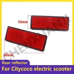 Citycoco 전기 자전거 스쿠터 용 반사판 직사각형 안전 신호 스트립 후면 위치