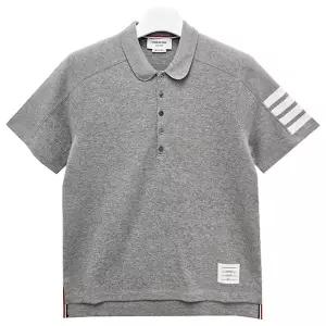 26FW 사선 완장 4바 코튼 피케 폴로 반팔티 라이트 그레이 (MJP192A 07323 055) [당일]