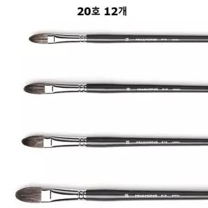 아크릴붓 815 평붓 20호 12개 수채화붓세트