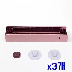 고품질 TBZ 실내화 공간활용 부착 거치대(핑크 퍼플) x3개 신발정리 신발수납 실반보관대 신발보관 WFNHU6