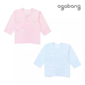 [롯데백화점]아가방 [아가방 여름]숑숑수피마배내저고리(BLUE,PINK)_01P317004