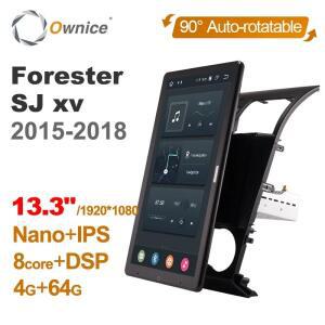 테슬라 스타일 PX6 13.3 인치 안드로이드 10.0 자동차 DVD 플레이어, 회전 내비게이션 GPS, 스바루 포레스
