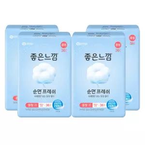 좋은느낌 좋은순면 중형 36P X 4팩