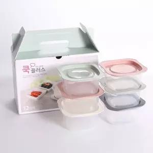쿡플러스 3호 선물세트 냉장고정리용기 밥보관용기 밀폐용기 반찬통 냉동밥보관용기