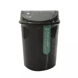 아무 라인휴지통 미니 5L 그레이 플라스틱 카페 가게
