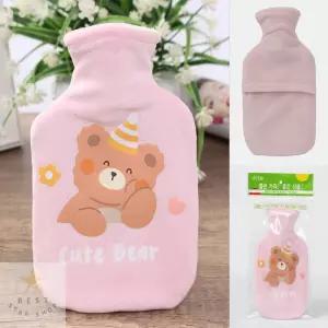 휴대용 보온 찜질팩 물주머니 파우치 온수팩 200ML 핑크