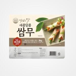 [뿌리원] 새콤 쌈무 3kg, 3개
