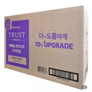 베베숲 트러스트 프리미엄 물티슈 80매 캡형 20팩 /도톰한 물티슈 /프리미엄