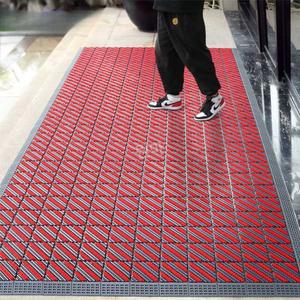 입구매트 발닦개 호텔 플라스틱 105x150cm 카페트 무지개 빨강 미끄럼방지 바닥