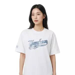 MLB 공용 데님라이크 빅럭스 반팔티 3ATSM1453-50WHS