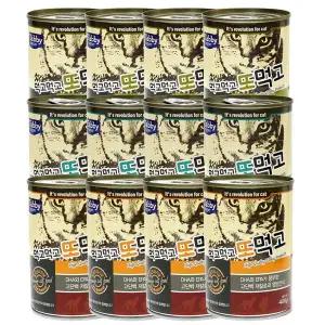 먹고먹고또먹고 대용량 고양이캔 콤보 400g x 12개