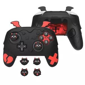 PlayVital for Nintendo Switch 2 Pro 컨트롤러 실리콘 커버 - Gothic Imp 시리즈 귀여운 보호 스킨