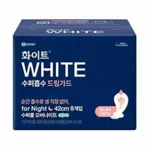 [유한킴벌리] 화이트 수퍼흡수 드림가드 수퍼롱오버 8px2개