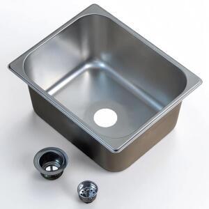 1칸 드롭인 스테인리스 스틸 RV 싱크 키트 12.75x10.5x6인치 스트레이너(SInk + 스트레이너) 포함