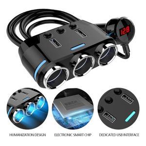 BMW 아우디 현대 호환 포드 도요타 폭스바겐 기아 호환 라다용 차량 시거잭 분배기 플러그 LED USB 충전기
