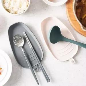 국산 실리콘 국자 받침대 조리기구 홀더 거 요리 도구