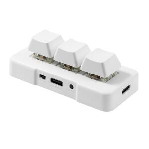 MK321BT 3키 미니 맞춤형 키보드(기계식 파란색 스위치 포함) USB+BT 사무용 게임 멀티미디어 키보드용 듀