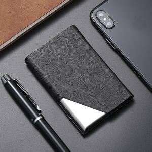 럭셔리 지갑 PU 가죽 비즈니스 ID 신용 카드 소지자 여성 남성 패션 브랜드 금속 알루미늄 카드 케이스