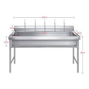캠핑장 3구 개수대 2개 삼안수조 급식실 두께 200x500x8000 0 3칸 스테인리스 스텐 간이개수대