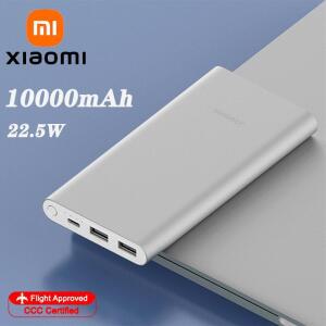 Xiaomi 10000mAh 22.5W 보조베터리, 3개 포트, USB-C 고속 충전, 알루미늄 합금, 저전류 모드 지원, iPhone