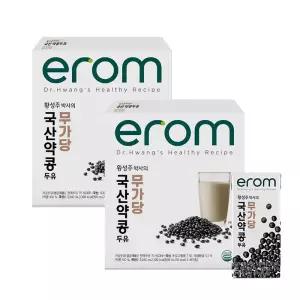 이롬 황성주 국산 약콩 무가당 두유 190ml 16입 2개