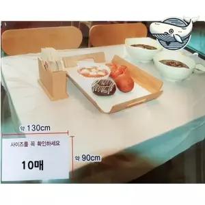 다용도 방수 식탁보 10매 비닐 사용 후 위생식탁보 비닐식탁보
