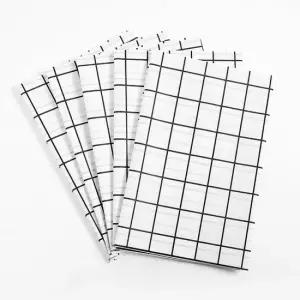 격자무늬 식탁보 5p 137x90cm 화이트 매트 부엌 커버 테이블보 주방 부엌 방수 오염방지 PEVA