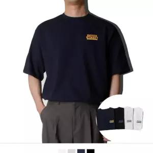 [옷자락]남자 간절기 데일리 레터링 포인트 반팔 티셔츠
