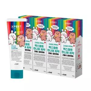 크리오 엑스퍼트 어린이 치약 고불소 충치케어 트로피칼 후르츠향 100g X 4개 MNS
