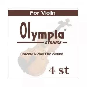 Olympia STRINGS 바이올린 낱현 4st Chrome Flat Wound 현악기