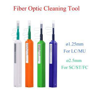1피스 광섬유 청소 펜 SC/FC/ST LC/MU 커넥터 원터치 클린 1.25mm/2.5mm 케이블 엔드 페이스 클리너 도구