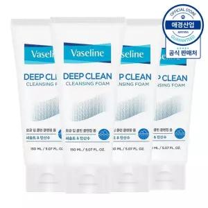 [애경] 바세린 딥클린 클렌징폼 150ml x4개