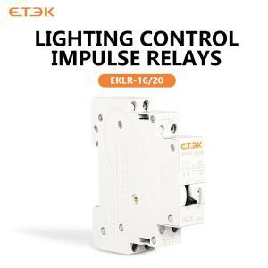 ETEC 임펄스 바이스테이블 래칭 자동 제어 릴레이 가정용 1P 2P 16A 1NO 2NO 코일 230V AC 110V DC EKLR