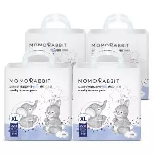 모모래빗 에코드라이 부드러운 안심 썸머 팬티 기저귀 아동용 특대형(XL) 88매