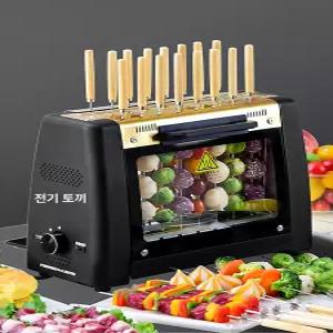 전기 그릴 회전 실내용 무연 바베큐 고기구이 기계 가정용 구이기