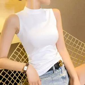 [하프클럽/]부드러운 반목 민소매 슬리브리스 나시 여자