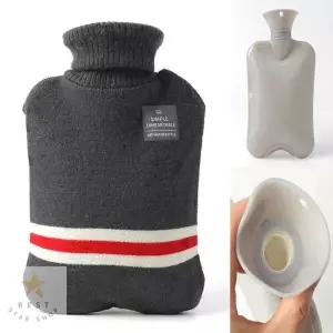 소프트 보온 물주머니 복부 허리 온수 찜질팩 차콜 800ML