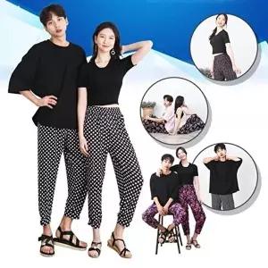 고품질 TBZ 남녀공용 패턴형디자인 아이스 쿨팬츠 여름바지 여름바지 여성아이스바지 WFNLR86