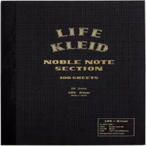 Kleid Note LIFE x Noble 노트북 블랙 B6 2mm 그리드 8963