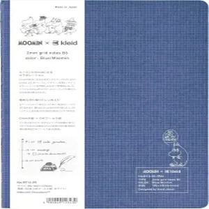 Kleid 89605 무민 x 노트북 008인치 2mm 그리드 파란색/무민 B6
