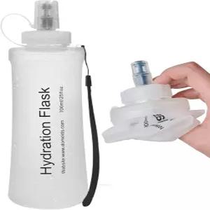 파블레노바 소프트 플라스크 700ML 수분 팩용 TPU 접이식 물병 러닝 조끼 등산용 사이클링 - 흰색
