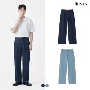 [NIX]유니) D톤 RAW / ML톤 워싱 1/2밴딩 와이드 (FNRMDDW770M)