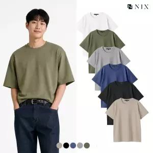 [NIX]유니) 슬럽 솔리드 워싱 티셔츠(FNQMCTR703P)